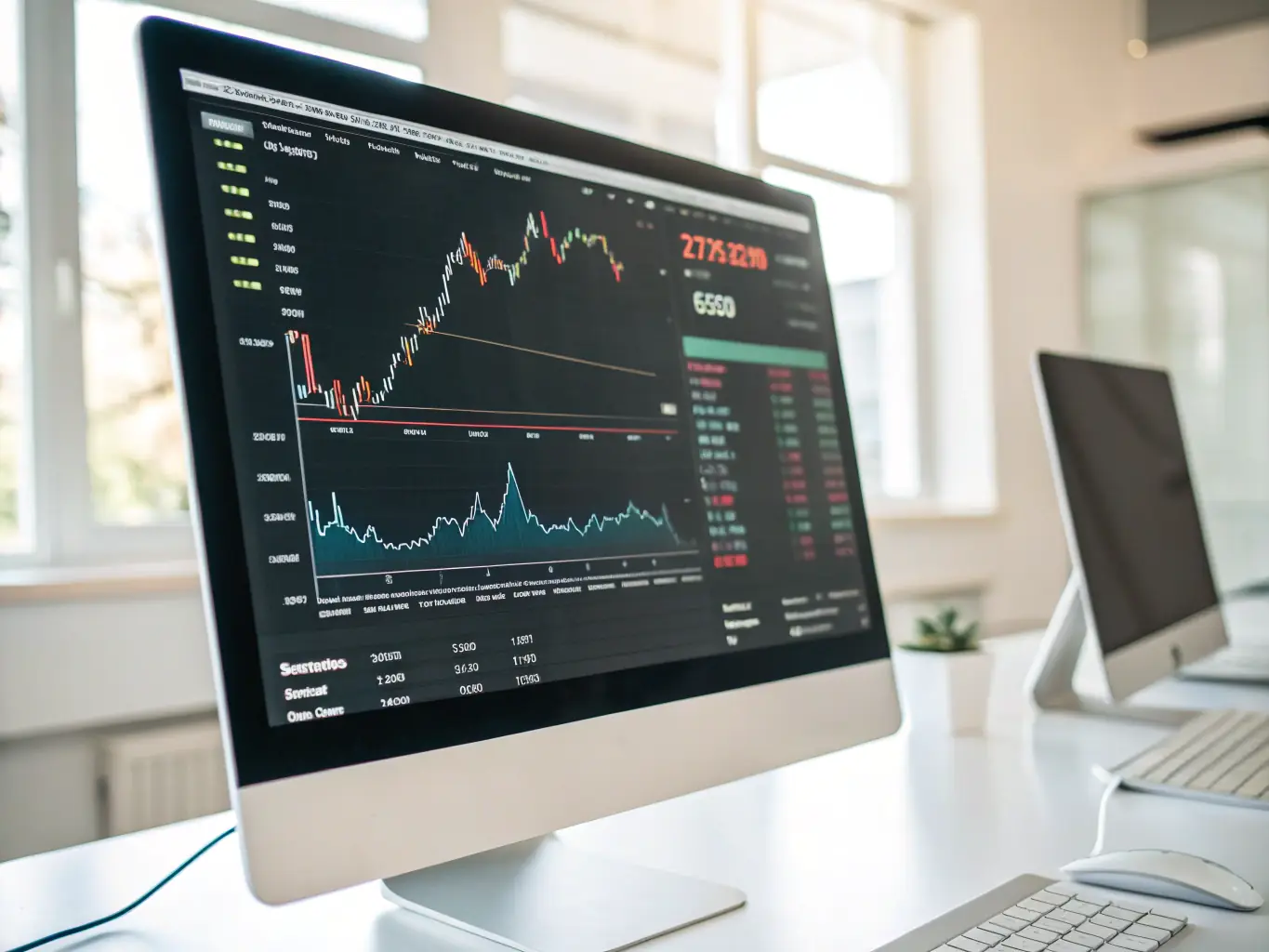 An interactive chart showing Ethereum's price history, with options to customize the time frame and technical indicators.